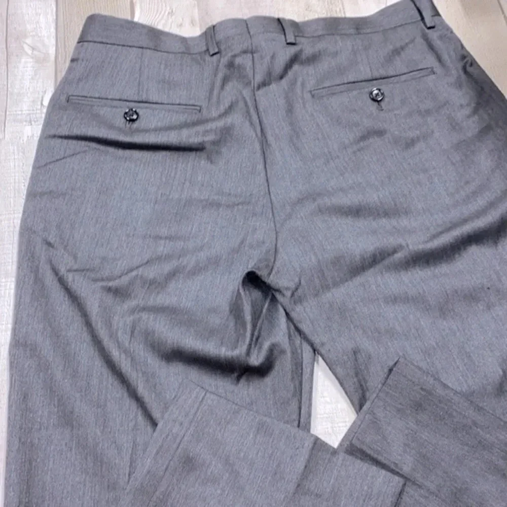 J crew grey wool pants size 32x30